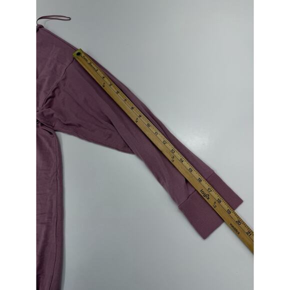 Express Womens Dress Size XL Purple Mauve Sweater Long Sleeve Open Shoulder - Picture 9 of 11
